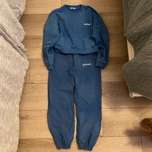 Madhappy Blue Sweatshirt & Hoodie Set